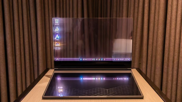 نگاهی به لپ‌ تاپ مفهومی "Project Crystal" با صفحه نمایش شفاف