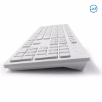 ماوس و کیبورد بی سیم سفید دل مدل KM636 - Image 4