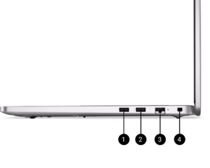 درگاه‌ها و شیارهای لپ تاپ Dell Pro PC16250 - سمت راست